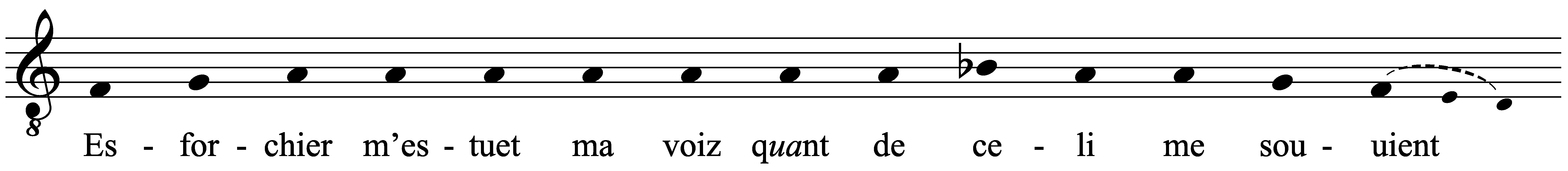 Work musical notation